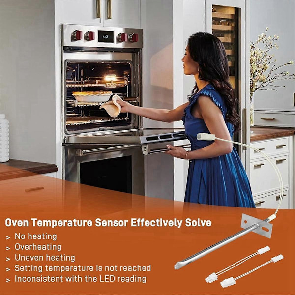 12001656 Ovn Temperatursensor Erstatning for Whirl-Pool Ken-More Ovner Erstatter AP4009009 74004943 PS1570174
