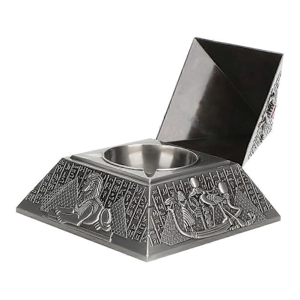 Metall Askebeger Innovativ Dekor Gaver Røykesett Egyptisk Farao Pyramideform Ornamenter (Antikk Tinn)