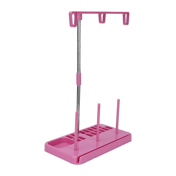 Trådställ 3 Spolhållare Lättvikt Hushållssymaskin Verktyg för Quilting DIY Rosa