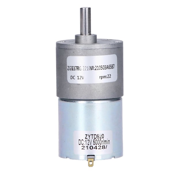 Växelmotor Mikro Hastighetsreducerande Högt Vridmoment Motor med Excentrisk Utgående Axel ZGB37RG DC 12V