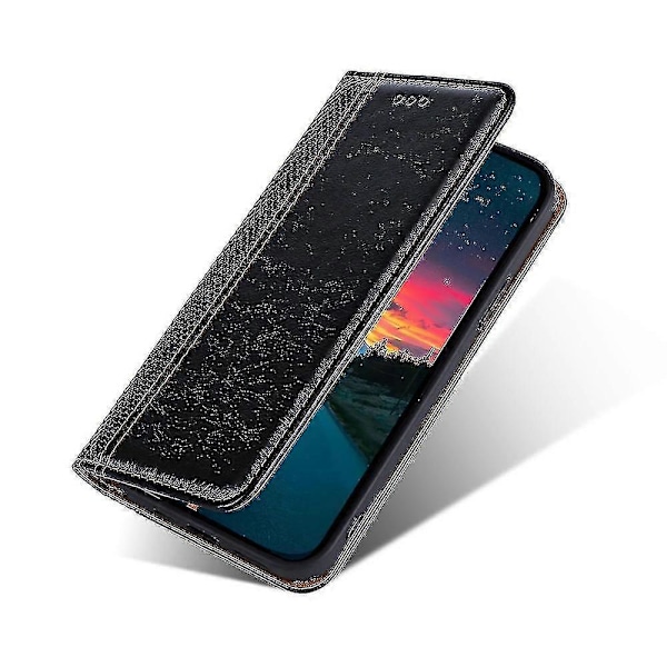Grid Texture PU-deksel for OnePlus 11 Black