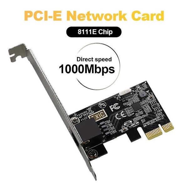 PCIE til RJ45 Netværkskort 10/100/1000Mbps RJ45 PCI Express Konverter LAN Ethernet Gigabit Adapter PCIe til Stationær PC