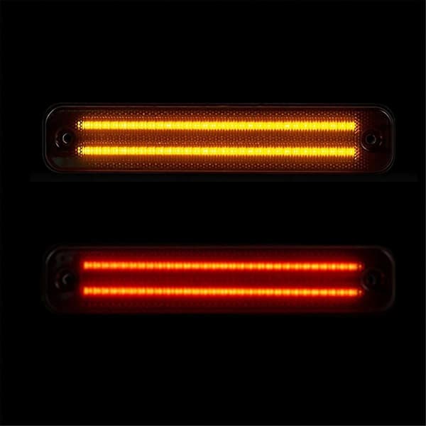 4 STK Røget Skal Bil Front Bag LED Sidemarkeringslys til H2 2003-2009 Dobbelt Række Lys