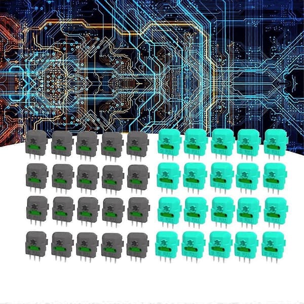 40 stk. Hall Joystick Potensiometer Sensor Modul Kit for Konsoll Joystick Universal Akse Motstand Mikro-Bryter