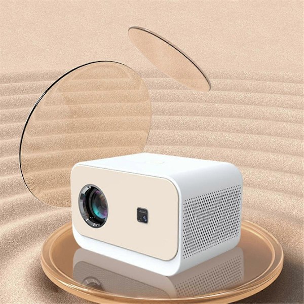 Smart Projektor Elektrisk Fokusering WiFi Projektor 1080P HD Bærbar Hjemmekino og Kontorkinoprojektor EU-plugg