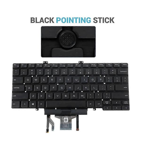 US Layout med Pointer US Tastatur til E7240 E7440 E7420 Serien