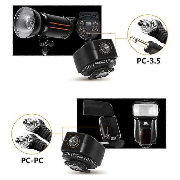 TF-334 Blixtskoadapter för att konvertera Sony Mi A7 A7S A7SII A7R A7II A9 A6300-kamera till Canon Nikon Blixt - Bra