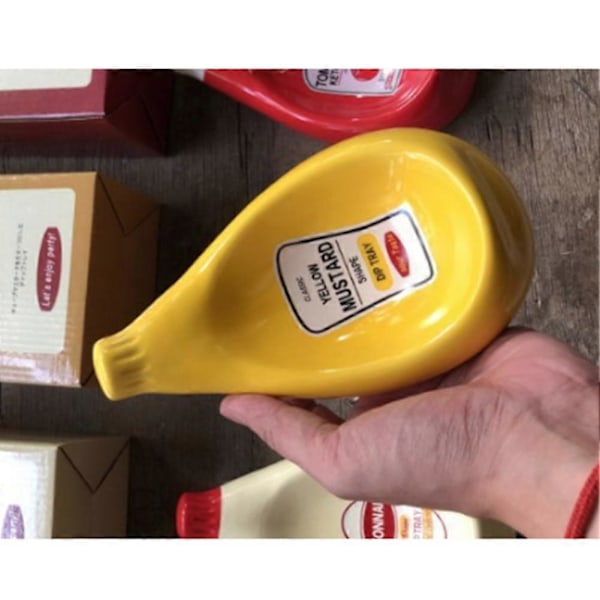 Unike Former Keramisk Dippsaus Tallerken, Salat Ketchup Tallerken, Søt Sennep Tallerken Moderne Borddekorasjon Servise B