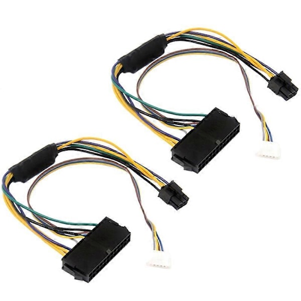 2 KPL Emolevyn Virranmuunninjohto 24Pin - 6Pin Tukee ATX-virtalähdettä Z230 Z220 18E4 -emolevylle