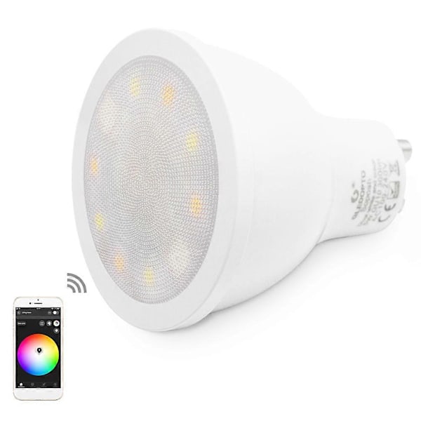 GLEDOPTO 120 Grader 5W Zigbee APP Kontroll GU10 RGB+CCT LED Spotlight Lampa Glödlampa TSUNDEAU