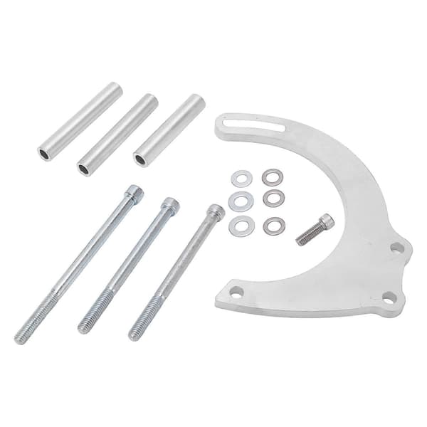 Generatorbeslagssæt CNC Aluminium Sølv Erstatning for Chevy Small Block Lang Vandpumpe