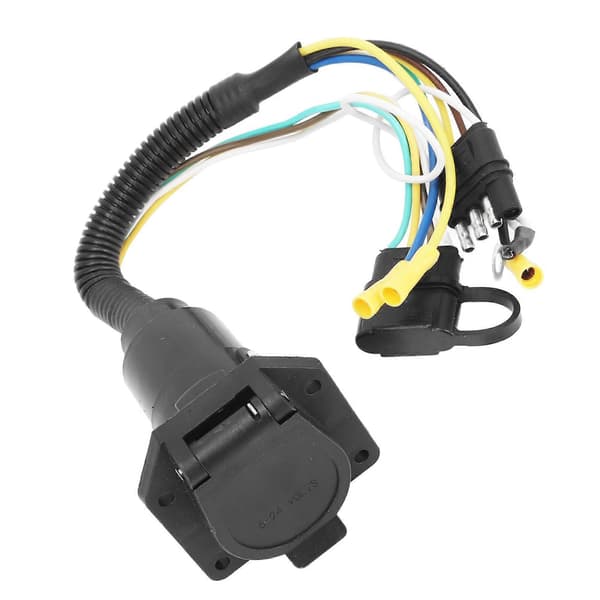 12V Trailer Ledningsadapter 4 Vejs Flad til 7 Vejs RV Blad Stabil Bugsering til Tunge og Lette Trailere