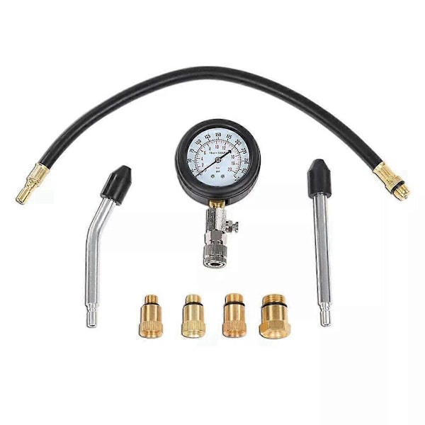 8stk Bensinmotor Cylinder Kompressionstestare Kit Mätverktyg för Fordon