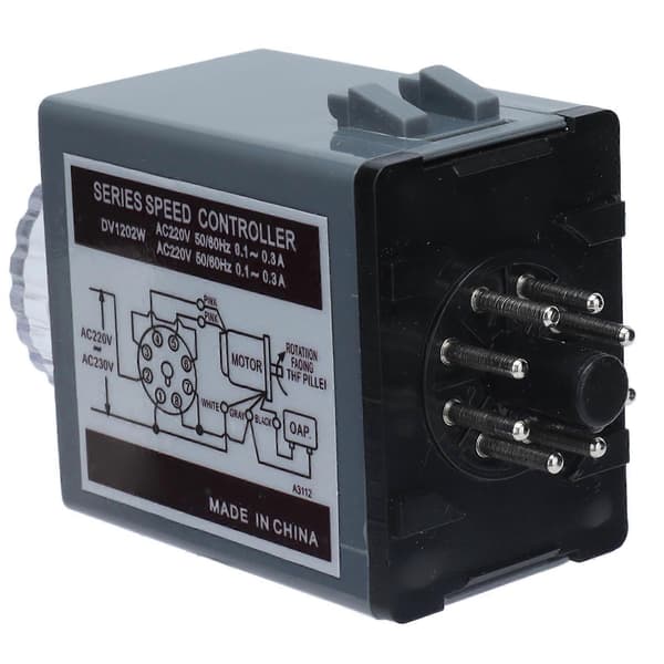 Motorvarvtalsregulator Kontrollbrytare Tillbehör 220V AC för Utrustning DV1202W