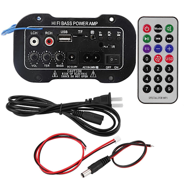 5 Tommer Auto Bil Digital Bluetooth Forstærker Hifi Bas Høj Effekt Stereo Lyd AMP