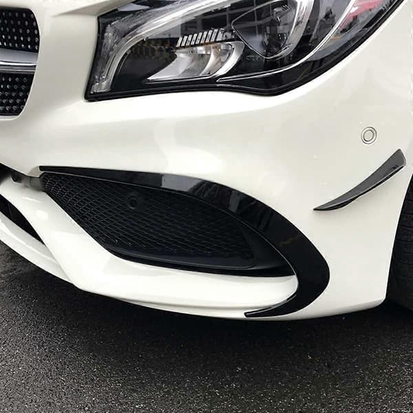 Front Bumper Splitter Spoiler i Karbonfiber for - W117 CLA45 CLA200 CLA220 CLA250 CLA260