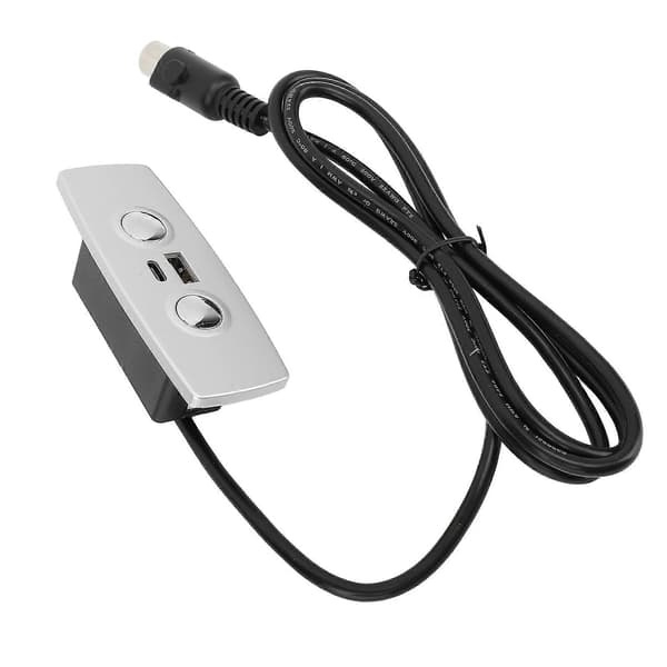 Ersättningskontroll för vilstol, 2 knappar, 5 stift, USB Type C, Elektrisk Lyftstol Soffa Handkontrollbrytare