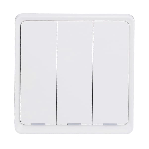 Zigbee Trådløs Scene Switch 3 Knaps Controller App Kontrol Stemmestyring Hvid