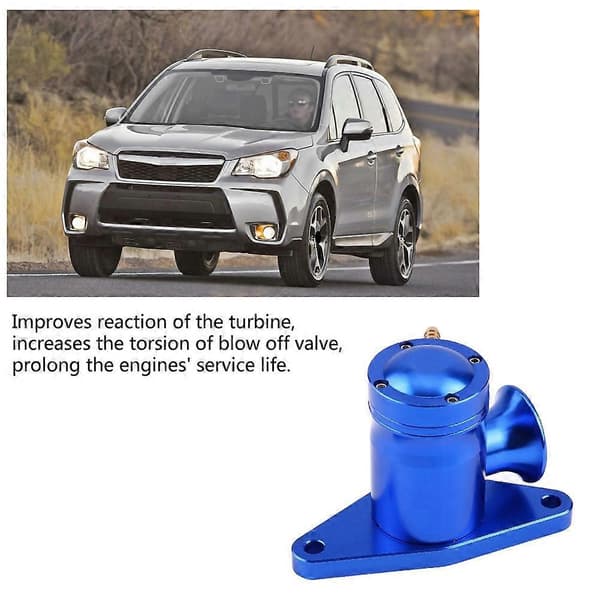 Bil Bolt-on Blow Off Ventil BOV til Subaru Impreza WRX EJ20 STI 2002-2007 (Blå)