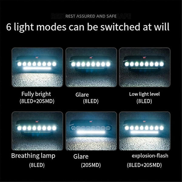 LED-pyörän etuvalo LED-valopalkki Polkupyörän etuvalo Virtapankki Type-C Lataus Pyörätarvikkeet, Tyyli 2