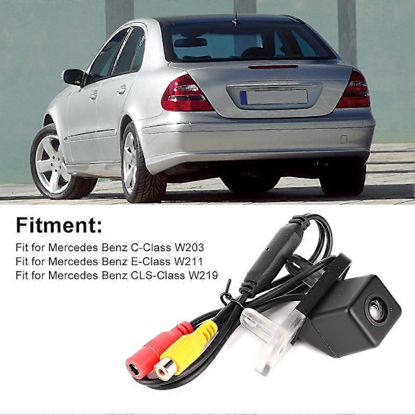 Trådlös bilbackkamera sändare CCD videomonitor passar MercedesBenz C-klass E-klass CLS-klass