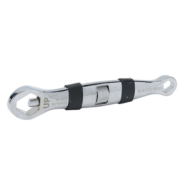 23 i 1 Justerbar Multifunksjonell Dobbel Chrome Vanadium Stål Flat Munn Kort Skaft Skiftenøkkel 719mm