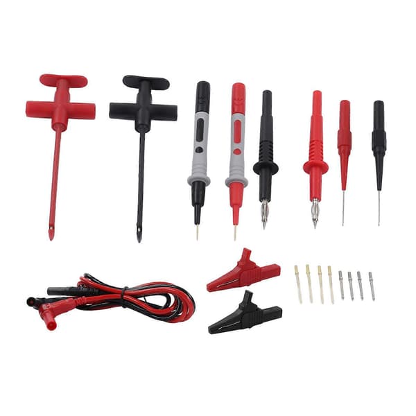 Multimeter Testkablar Kit Krokodilklämma Banankontakt Testkabel Bil Elektrisk Reparationssats