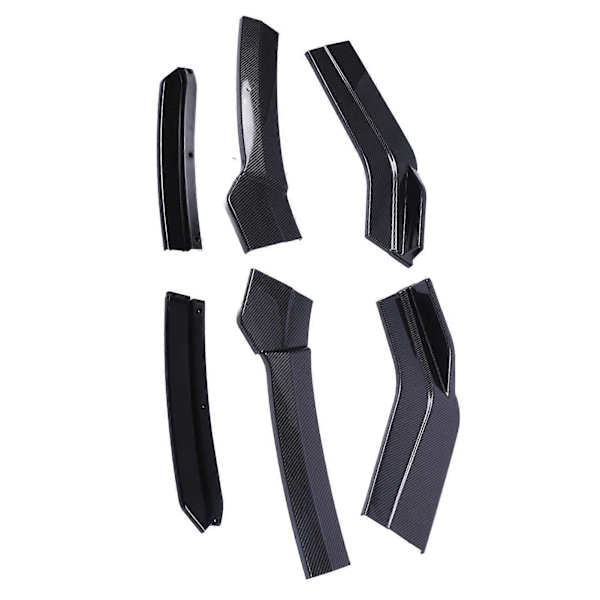 Front Bumper Splitter Kolfiberstil Bumper Spoiler Diffuser 170cm Längd Ersättning för Accord Civic