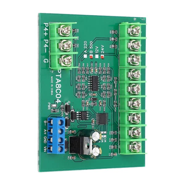 4-kanals PT100 RTD RS485 Temperatur Sensor Kort Temp Innsamlingsmodul Resistans Samler B500 -40-500 DC24V