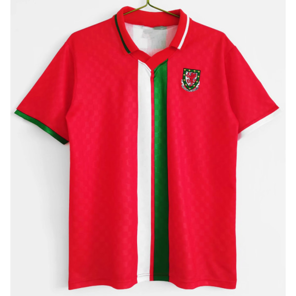 96-98 säsongen hemma Wales retro jersey tränings T-shirt Scholes NO.18 L