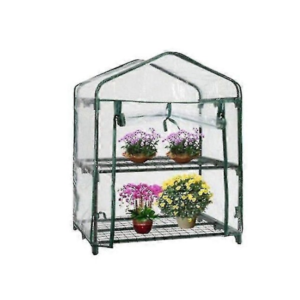 Flower House Mini Hemväxthus Frostskydd Litet Blomskjul Suckulent Inomhus Balkong Utomhus Värmeisolering Plastöverdrag 92X49X69CM