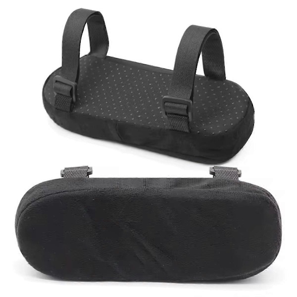 Armlenerputer i memory foam for kontorstol, komfortable albueputetrekk for hjemme- og kontorstoler, støttende armpute