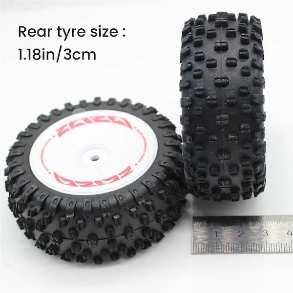 RC Bil Reservdelar Främre Bakre Däck för 1/12 124008 DIY RC Bil Uppgraderingsdelar