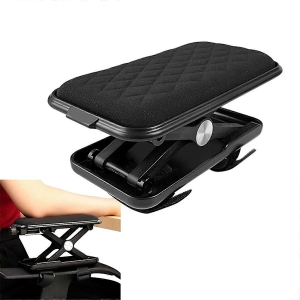 Justerbara Armstödskuddar för Kontorsstol, Armskydd i Memory Foam, Ergonomisk Spelarmstödskudde, Armbågsstödskudde