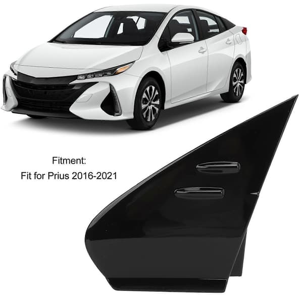 Front Mud Guard Trim Cover Mud Guard Dekorativt Dæksel Sort til Prius 2016 til 2021 Venstre