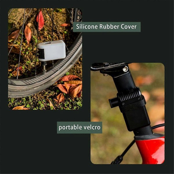 Mini Plus Portabel E-Pump för Cykel Trådlös Luftpump Presta Schrader Ventil Utomhus Cykling Cykeltillbehör