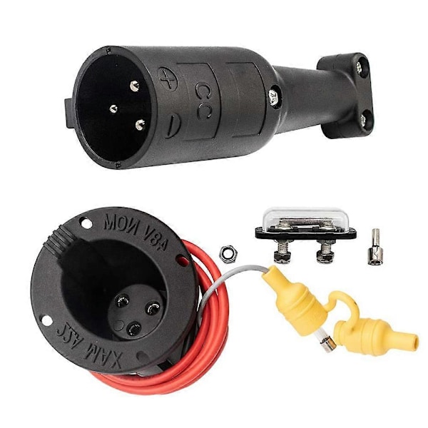 48V Laderledning Plugg & Laderkontakt for Club Car Precedent Golfbiler 2000 og oppover, 101828901, 101802101, 103375501
