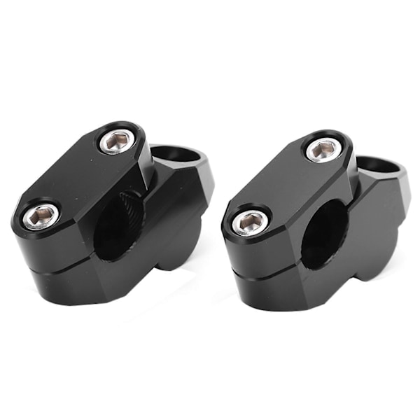 7/8in Styreforhøyere CNC Aluminium Legering Universelt Motorsykkel Modifikasjonstilbehør Svart
