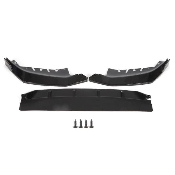 3 stk. Frontkofanger Læbe Splitter Spoiler V Stil Blank Sort Erstatning for 5-serie G30 2020+