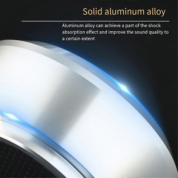 Platespiller Stabilisator Vektklemme i Aluminium Legering LP Vinyl Disk Platespiller Tilbehør Svart