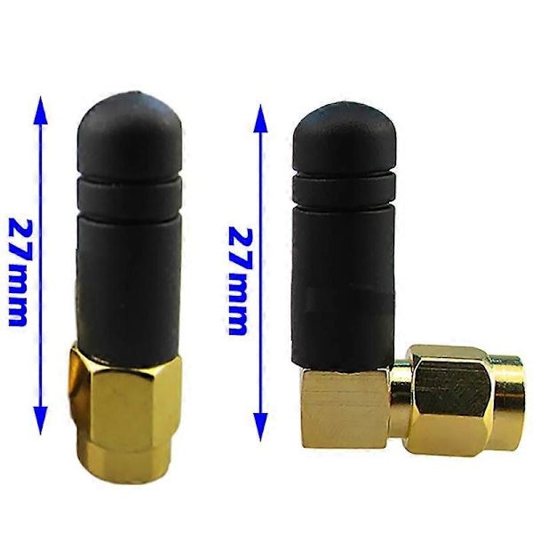 2 STK 3DBi 2.4Ghz WIFI Antenne SMA Hann Router Bluetooth Antenner Trådløs Modul 2.4G Antenne Ekstern