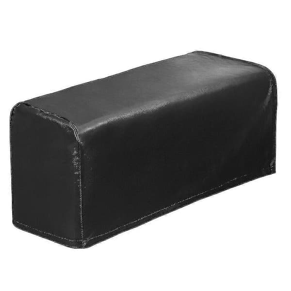 2 st PU Läder Soffarmstödsskydd Stretchiga Vattentäta För Soffa Stol Black
