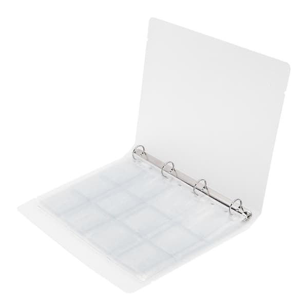Transparent Permebind Foto Organizer Merkeoppbevaringsbok Perforert Ring Samlemappe 6 Sider (Shell 12 Hull Inner Side)