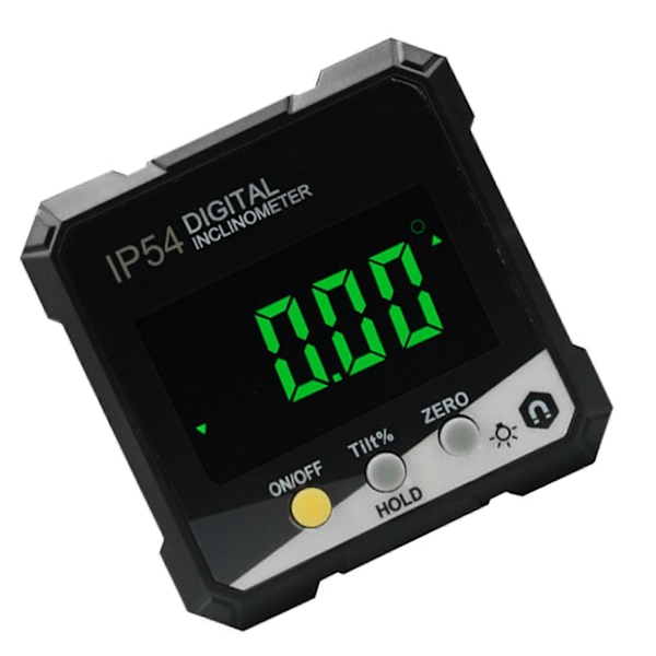 Digitaalinen inklinometri 4x90 mittaus IP54 LCD-näyttö magneettinen digitaalinen kulmamittari keltainen DLW30D
