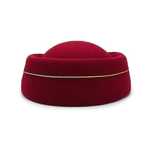 Dam Shell Ull Stewardess Hatt brittiskt band Performance hatt (Kungsblå)
