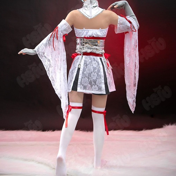 Spel Naraka Bladepoint Cosplay Kostym Tsuchimikado Kurumi Cosplay Vita Strumpor Uniform Kostym Otaku Kaori Costume L