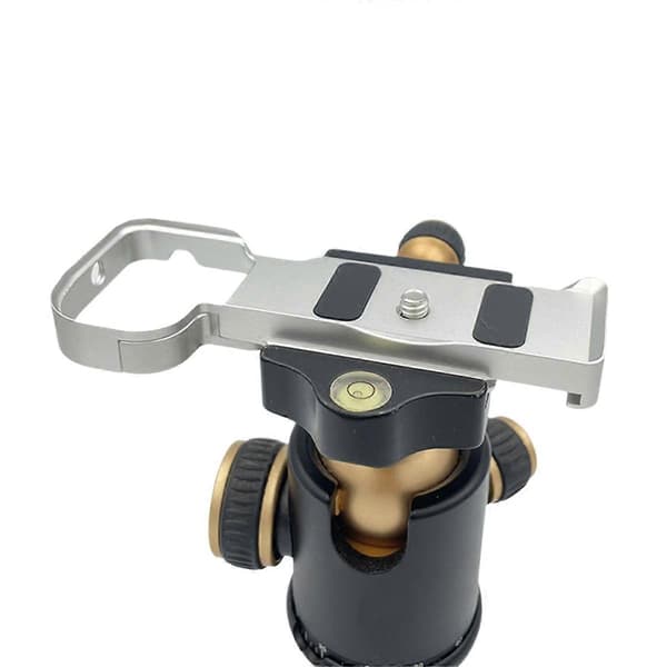 Kamera Quick Release Plade Holder Håndgreb Adapter til ZVE10 Kamera Beslag Multifunktionel Base Bundplade Sølv