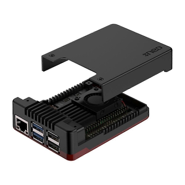 5 NEO 5 Alumiinikotelo Sisäänrakennettu 30mm PWN-tuuletin Passiiviset jäähdytysrivat 5 Kotelon kuorelle