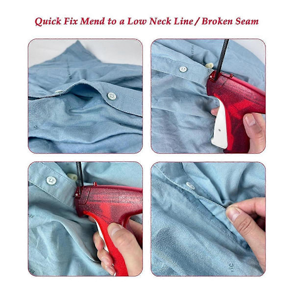 6003 st Fine Garment LabelGun Kit Etikettfästningsverktyg MicroGun för Kläder Sömnad Quiltning Fållning QuickGun