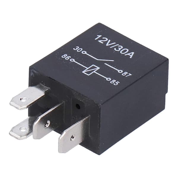 10 st Violett Relä 12V 30A Vattentätt Set Kit för Bil Dimljus Luftkonditionering 4 Pin